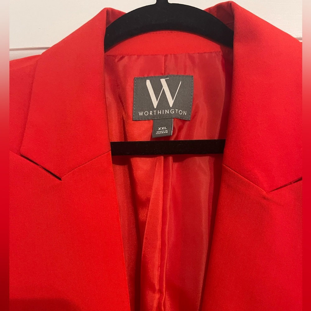 Worthington Red Blazer Size XXL - Picture 3 of 3